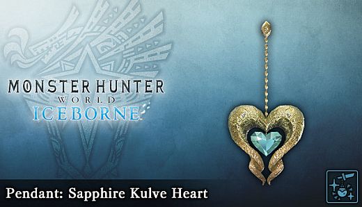 Monster Hunter World: Iceborne - Pendant: Sapphire Kulve Heart