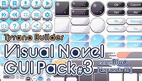 Tyrano Builder - Visual Novel GUI Pack #3 Color-Blue [kopanda UI]