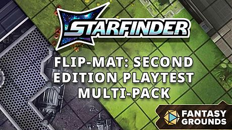Fantasy Grounds - Starfinder Flip-Mat: Second Edition Playtest Multi-Pack DLC