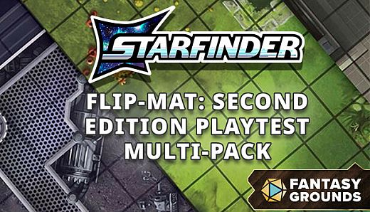 Fantasy Grounds - Starfinder Flip-Mat: Second Edition Playtest Multi-Pack