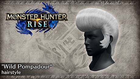 Monster Hunter Rise - "Wild Pompadour" hairstyle DLC