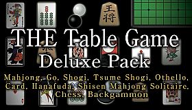 THE Table Game Deluxe Pack -Mahjong, Go, Shogi, Tsume Shogi, Othello, Card, Hanafuda, Shisen Mahjong Solitaire, Chess, Backgammon-