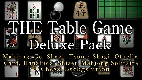 THE Table Game Deluxe Pack -Mahjong, Go, Shogi, Tsume Shogi, Othello, Card, Hanafuda, Shisen Mahjong Solitaire, Chess, Backgammon- Game