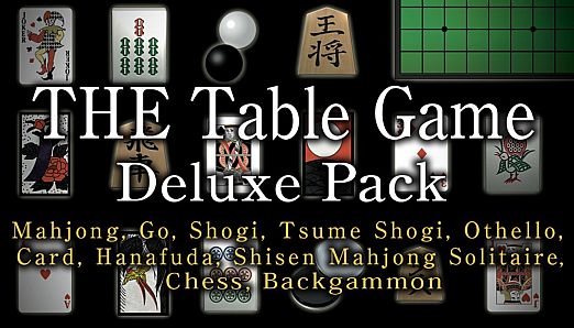 THE Table Game Deluxe Pack -Mahjong, Go, Shogi, Tsume Shogi, Othello, Card, Hanafuda, Shisen Mahjong Solitaire, Chess, Backgammon-