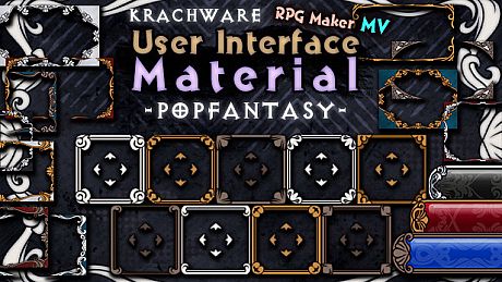 RPG Maker MV - Krachware User Interface Material POPFANTASY DLC