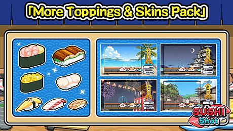 SUSHI Shot - More Toppings & Skins Pack DLC