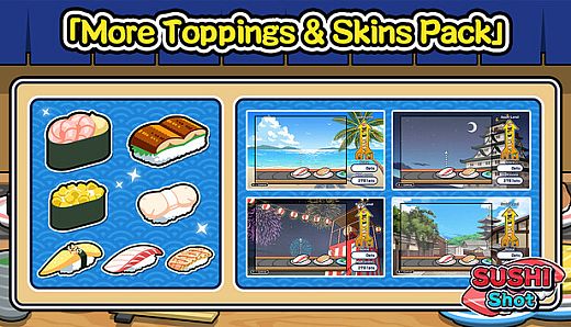 SUSHI Shot - More Toppings & Skins Pack