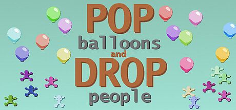 Pop Balloons and Drop People Game
