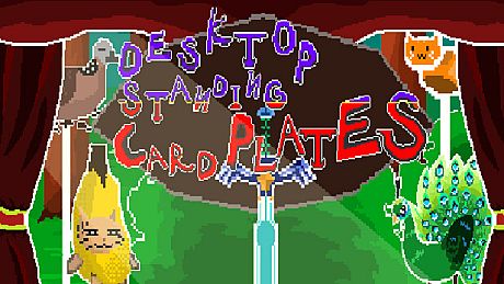 Desktop Standing Card Plates Game