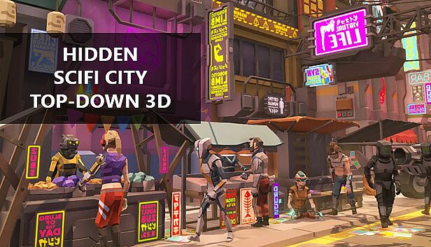 Buy Hidden SciFi City Top-Down 3D
