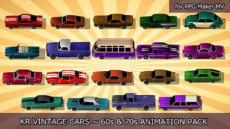 RPG Maker MV - KR Vintage Cars - 60s and 70s Animation Pack DLC