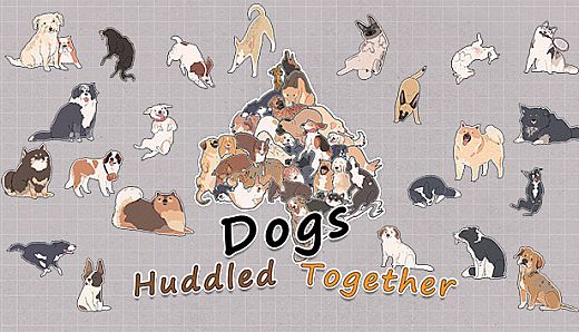 Dogs Huddled Together 挤在一起的狗狗们
