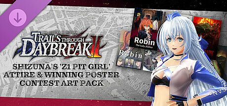 The Legend of Heroes: Trails through Daybreak II - Shizuna's 'Z1 Pit Girl' Attire & Winning Poster Contest Art Pack