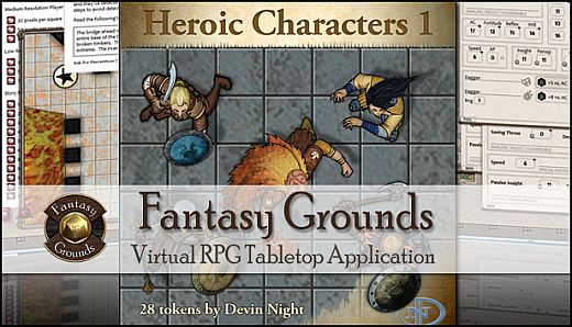 Fantasy Grounds - Top-down Tokens - Heroic 1