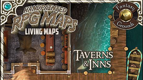 Fantasy Grounds - Taverns & Inns Pack 1 - Living Maps (Map Pack) DLC