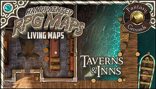 Fantasy Grounds - Taverns & Inns Pack 1 - Living Maps (Map Pack)