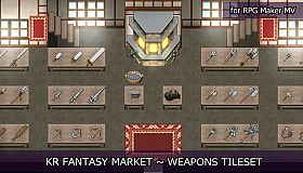 RPG Maker MV - KR Fantasy Market - Weapons Tileset
