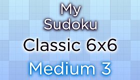 My Sudoku - Classic 6x6 Medium 3