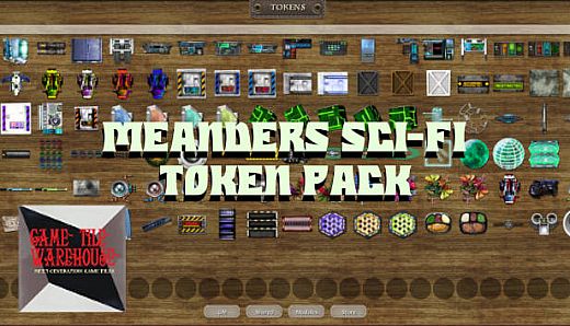 Fantasy Grounds - Meanders Sci-fi Token Pack: Series 1 - Set 2 (Token Pack)
