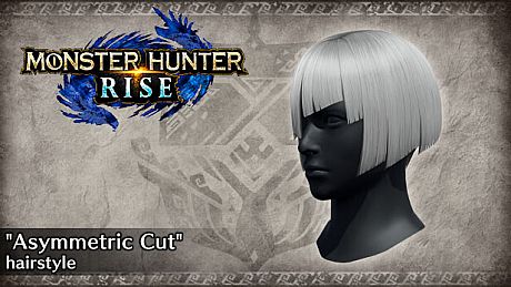 Monster Hunter Rise - "Asymmetric Cut" hairstyle DLC