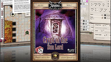 Fantasy Grounds - 5E: The Crypt of the Sun Lord DLC