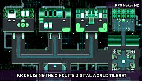 RPG Maker MZ - KR Cruising the Circuits Digital World Tileset