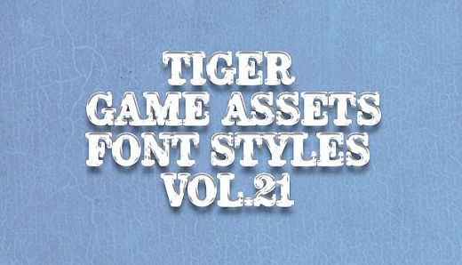 TIGER GAME ASSETS FONT STYLES VOL.21