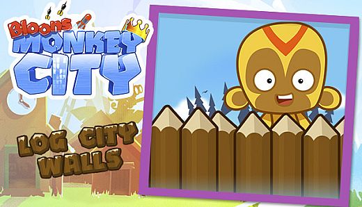 Bloons Monkey City - Log City Walls