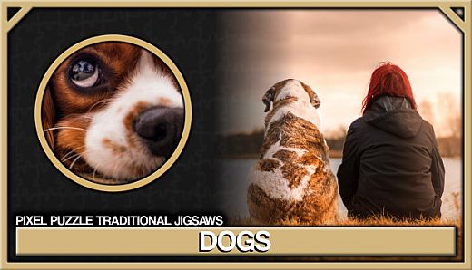 Pixel Puzzles Traditional Jigsaws Pack: Dogs