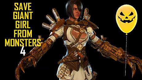 Save Giant Girl from monsters 4 Game