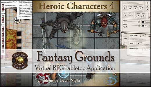 Fantasy Grounds - Top-down Tokens - Heroic 4