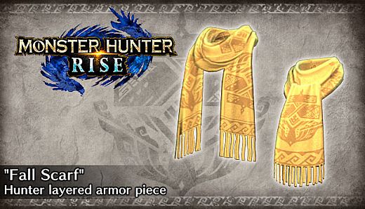 Monster Hunter Rise - "Fall Scarf" Hunter layered Armor Piece