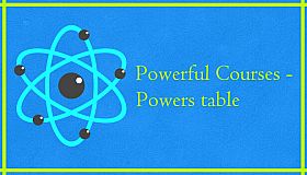Powerful Courses - Powers table