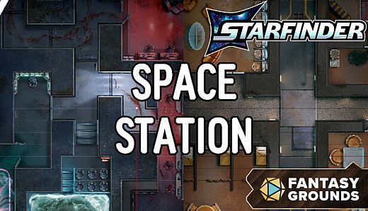 Fantasy Grounds - Starfinder 2 RPG - Flip-Mat: Space Station