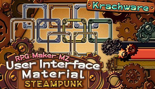RPG Maker MZ - Krachware User Interface Material Steampunk