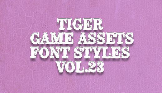 TIGER GAME ASSETS FONT STYLES VOL.23