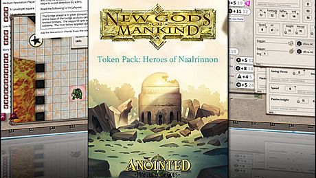 Fantasy Grounds - New Gods of Mankind - Anointed: Token Pack - Heroes of Naalrinnon Pack DLC