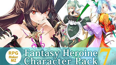 RPG Maker MZ - Fantasy Heroine Character Pack 7 DLC