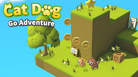 Cat Dog Go Adventure Game