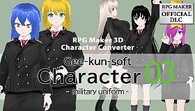 RPG Maker 3D Character Converter - Gee-kun-soft character 03 military uniform