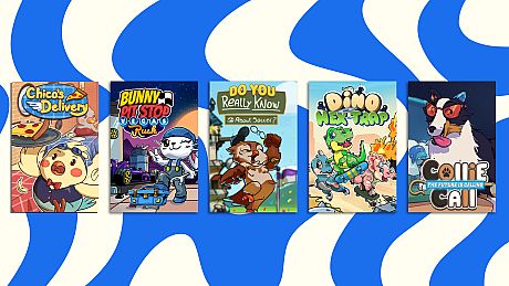 Bunny Pit Stop + Chico's Delivery + Collie Call+ Dino Hex Trap + Do You Really Know About Soccer? (Bundle) Game