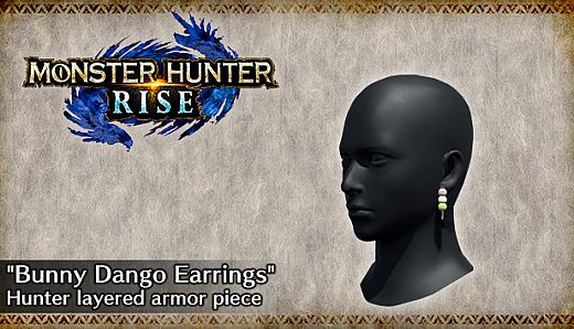MONSTER HUNTER RISE - "Bunny Dango Earrings" Hunter layered armor piece