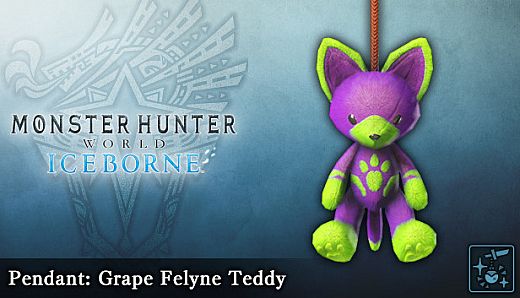 Monster Hunter World: Iceborne - Pendant: Grape Felyne Teddy