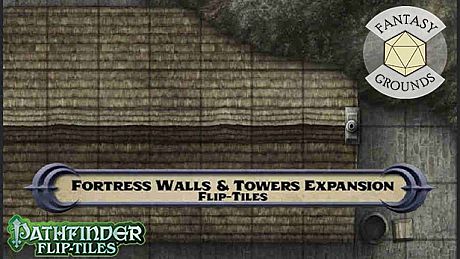Fantasy Grounds - Pathfinder RPG - Flip-Tiles - Fortress Walls and Towers Expansion DLC