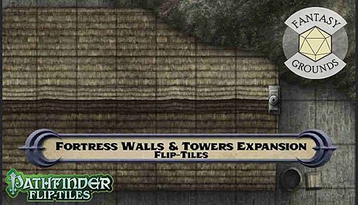 Fantasy Grounds - Pathfinder RPG - Flip-Tiles - Fortress Walls and Towers Expansion