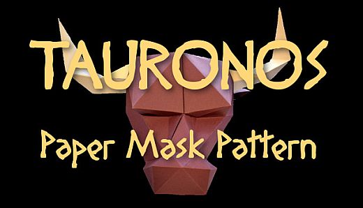 TAURONOS - Minotaur Paper Mask Pattern