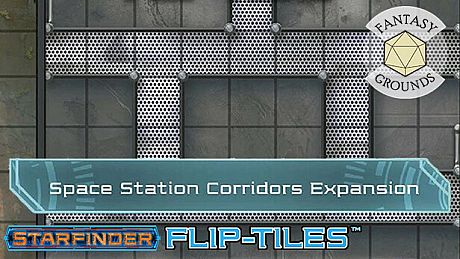 Fantasy Grounds - Starfinder RPG - Flip-Tiles - Space Station Corridors Expansion DLC