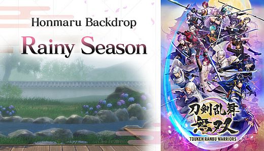 Touken Ranbu Warriors - Honmaru Backdrop "Rainy Season"