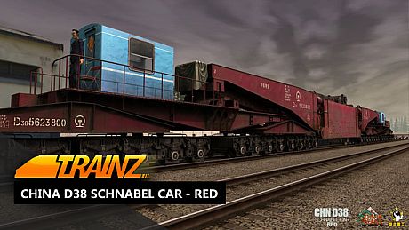 Trainz Plus DLC - China D38 Schnabel Car - Red DLC