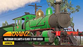 Trainz 2022 DLC - Victorian Railways V Class 2 Tone Green